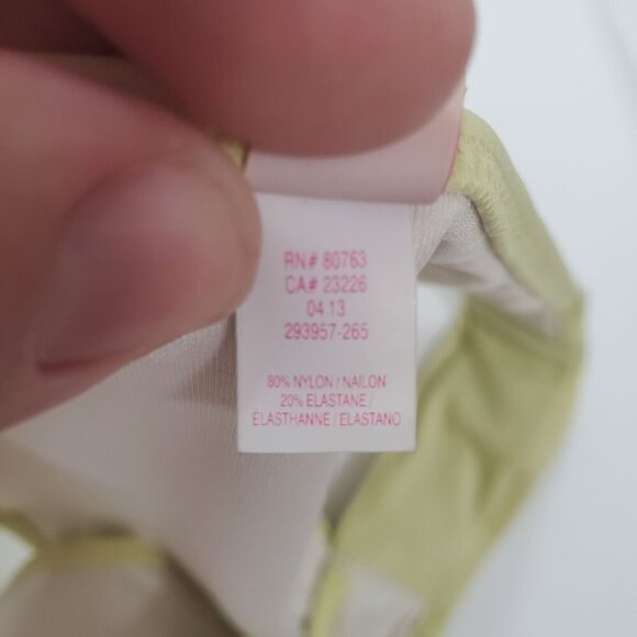 Victoria's Secret Women's Retro Pale Lime Ruched Bikini Swim Bottoms 2013 Size L - Picture 5 of 6